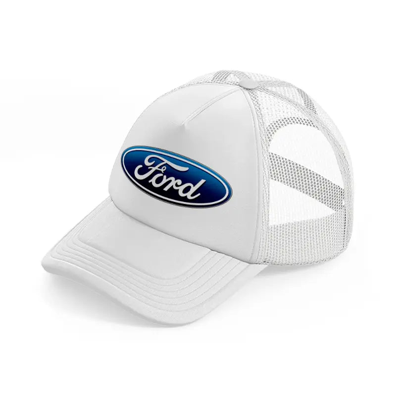 ford blue white trucker hat