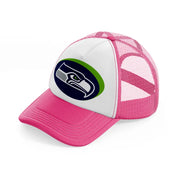 seattle seahawks 3d neon pink trucker hat