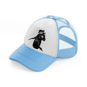 pirate piping sky blue trucker hat