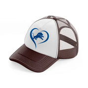 detroit lions lover brown trucker hat