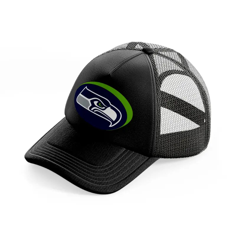 seattle seahawks 3d black trucker hat