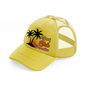 surf club paradise gold trucker hat