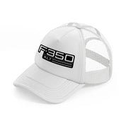 f.350 xlt white trucker hat