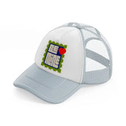 groovy love sentiments gs 16 grey trucker hat