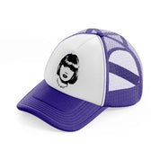 taylor swift b&w purple trucker hat