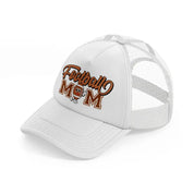 football mom white trucker hat