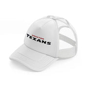 houston texans text white trucker hat