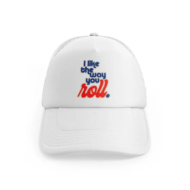 groovy love sentiments gs 04 white trucker hat