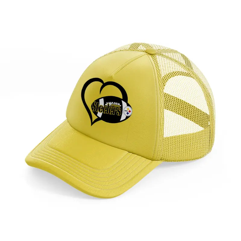 pittsburgh steelers supporter gold trucker hat