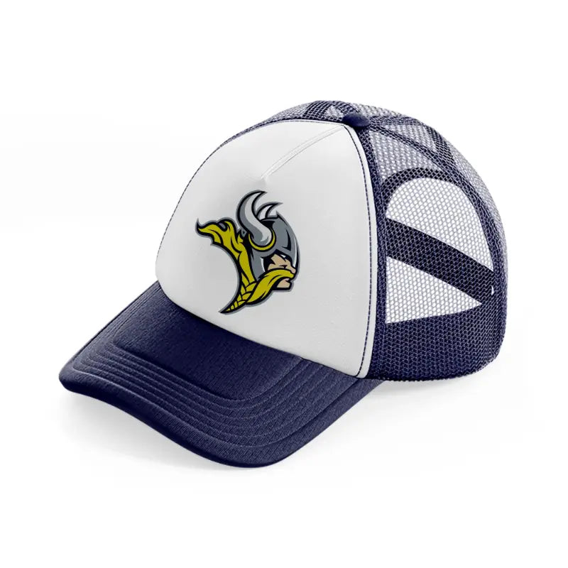 minnesota vikings retro navy blue and white trucker hat