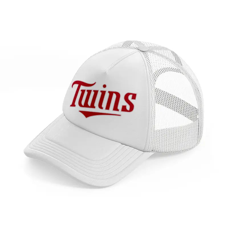 twins logo white trucker hat