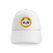 030 panda bear white trucker hat