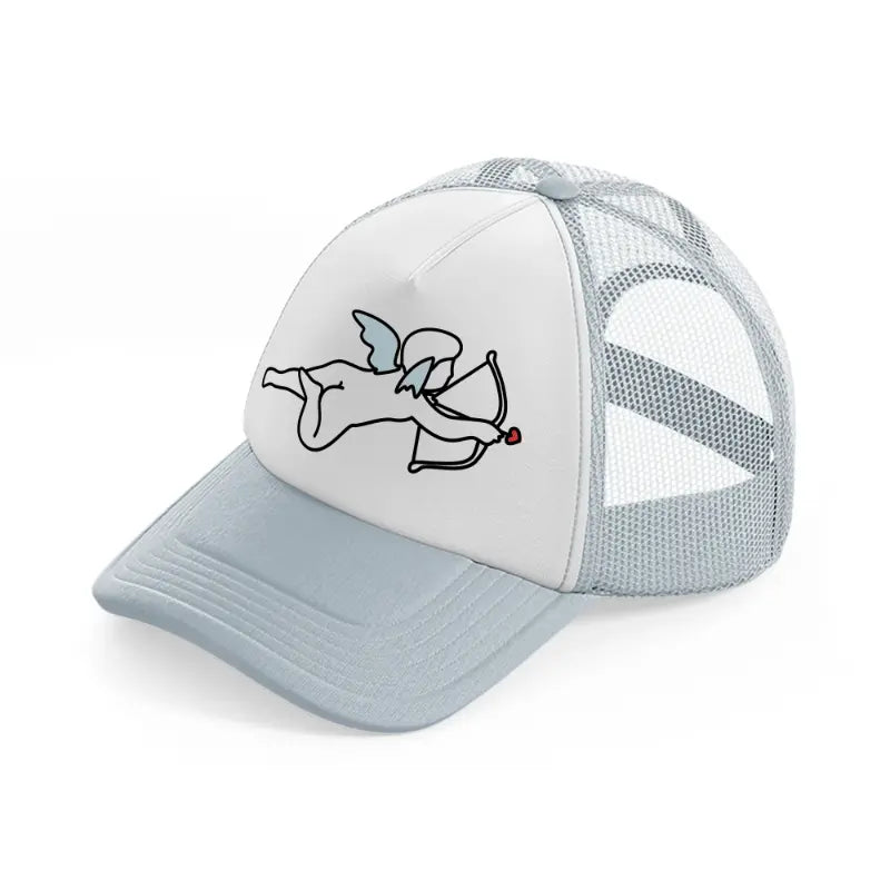cupid grey trucker hat