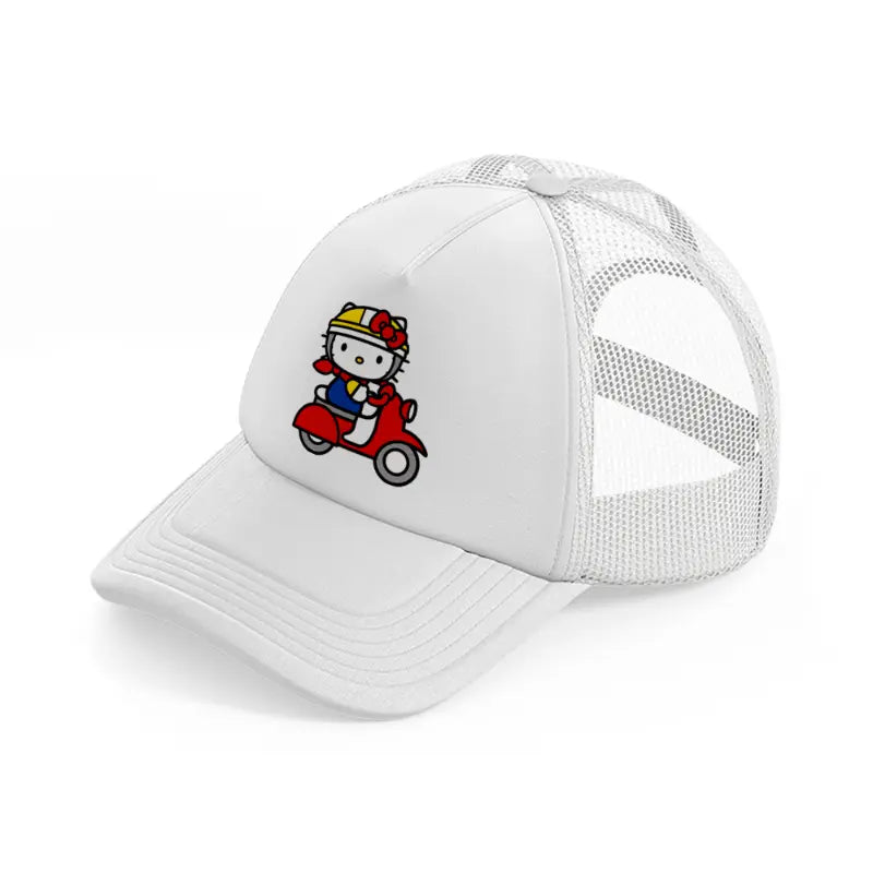 hello kitty vespa white trucker hat