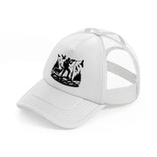 hunting site white trucker hat