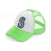 seattle mariners lime green trucker hat