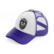 hell rider purple trucker hat