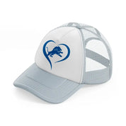 detroit lions lover grey trucker hat