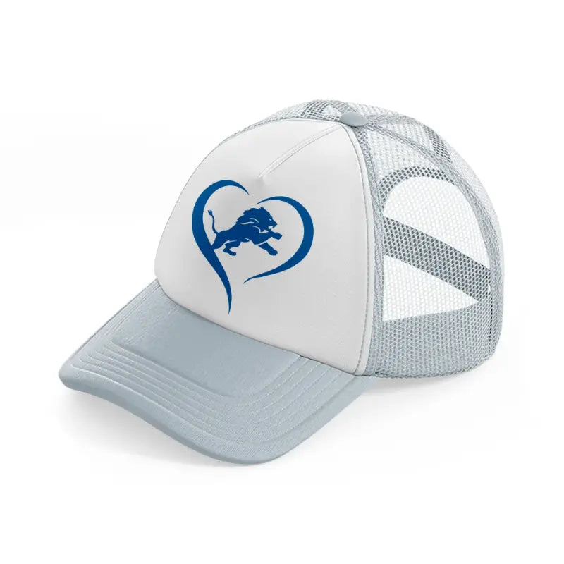 detroit lions lover grey trucker hat