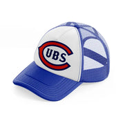 chicago cubs vintage blue and white trucker hat
