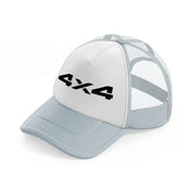 4x4 grey trucker hat