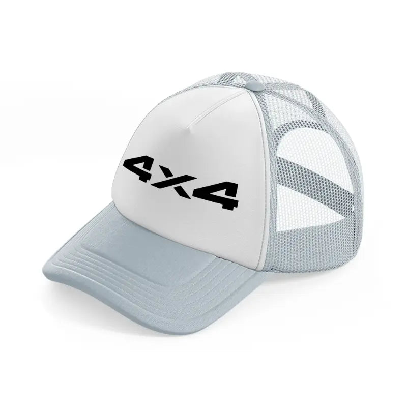 4x4 grey trucker hat