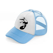 surfing surfer sky blue trucker hat