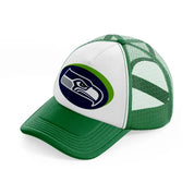 seattle seahawks 3d green and white trucker hat