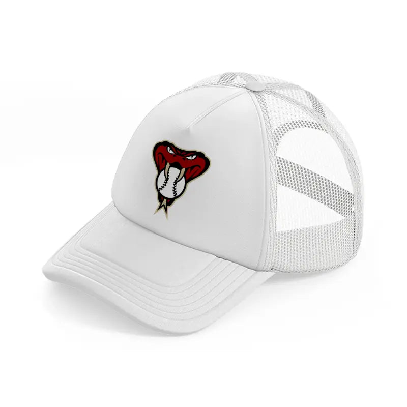 arizona diamondbacks emblem white trucker hat