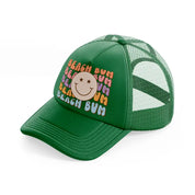 beach bum green trucker hat