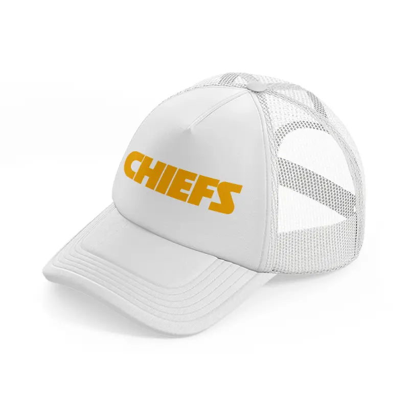 chiefs white trucker hat