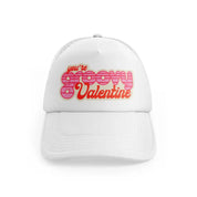 groovy love sentiments gs 01 white trucker hat