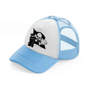 captain flag sky blue trucker hat
