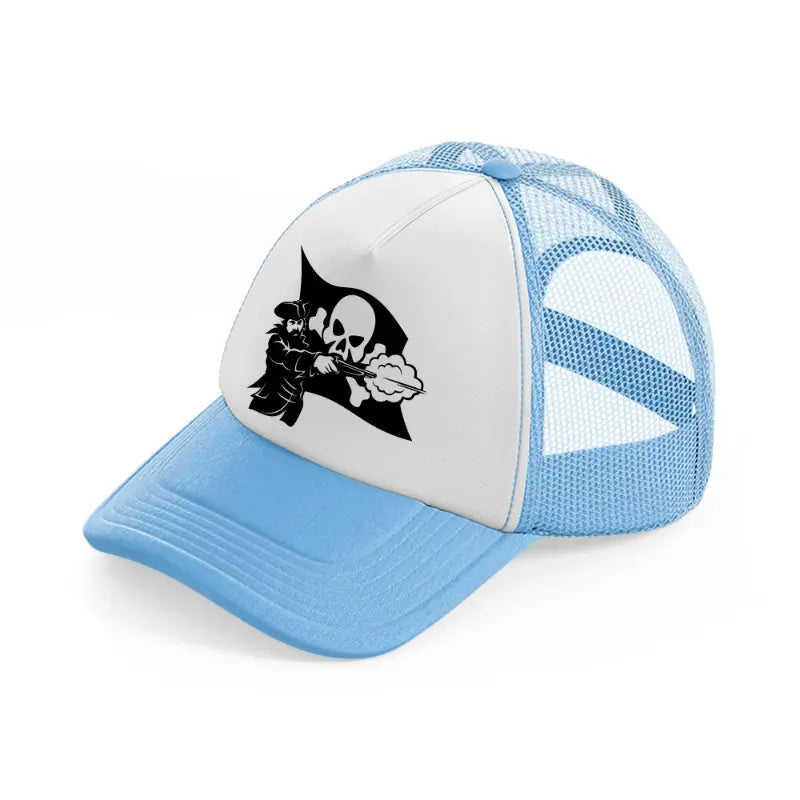 captain flag sky blue trucker hat