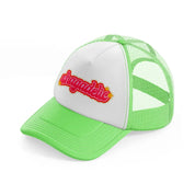 groovy love sentiments gs 12 lime green trucker hat