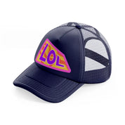 lol navy blue trucker hat