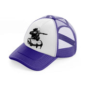pirate chest purple trucker hat