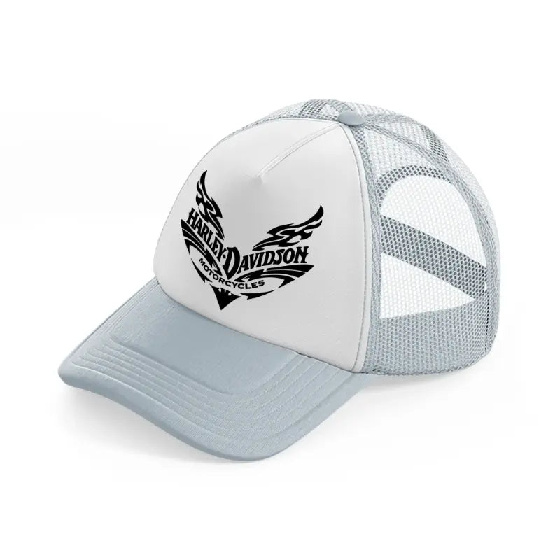 harley davidson motorcycles grey trucker hat