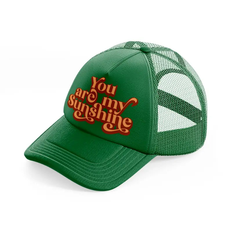 quote 01 green trucker hat