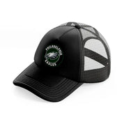 philadelphia eagles green badge black trucker hat