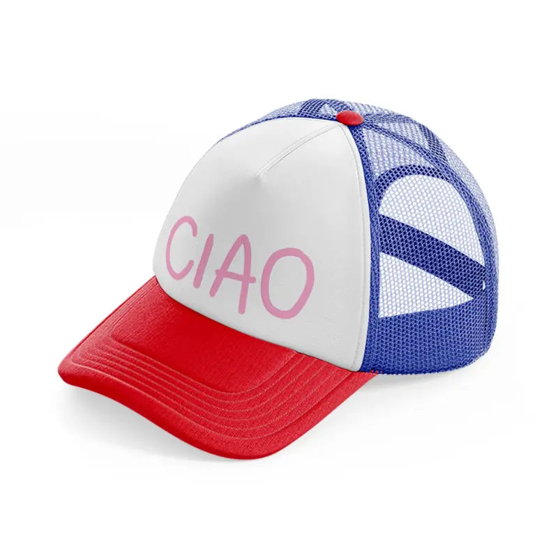 pink ciao multicolor trucker hat