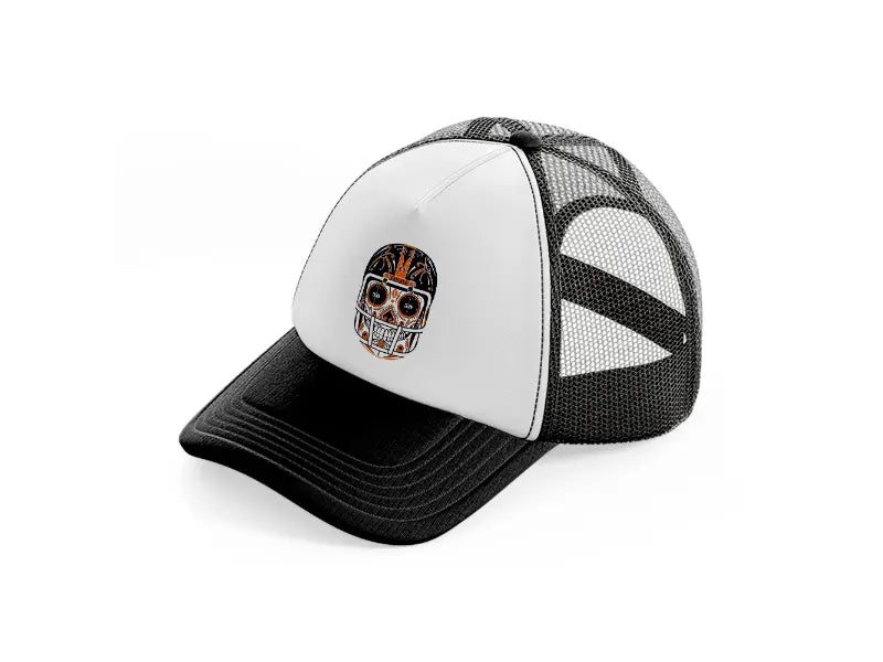 chicago bears mexican helmet black and white trucker hat