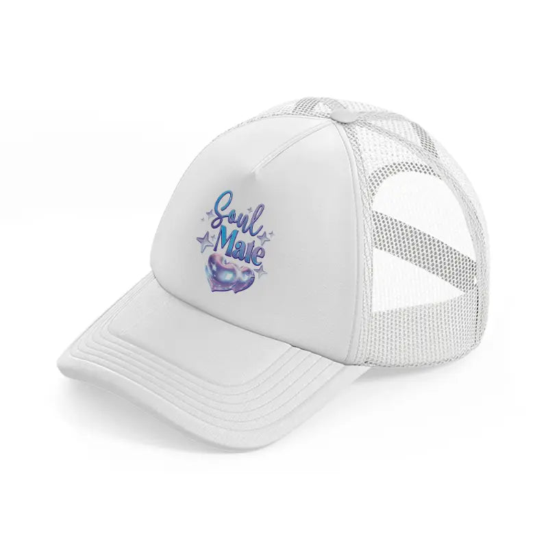 soul mate white trucker hat