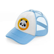 030 panda bear sky blue trucker hat