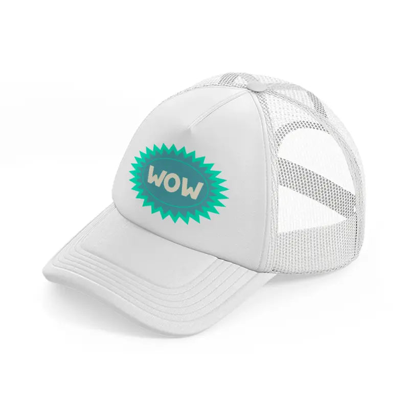 wow white trucker hat