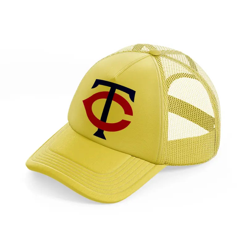 minnesota twins letters gold trucker hat