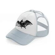 bat grey trucker hat