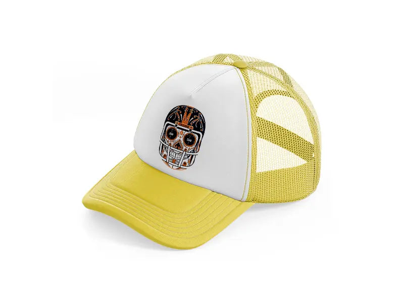 chicago bears mexican helmet yellow trucker hat