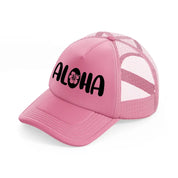 aloha pink trucker hat