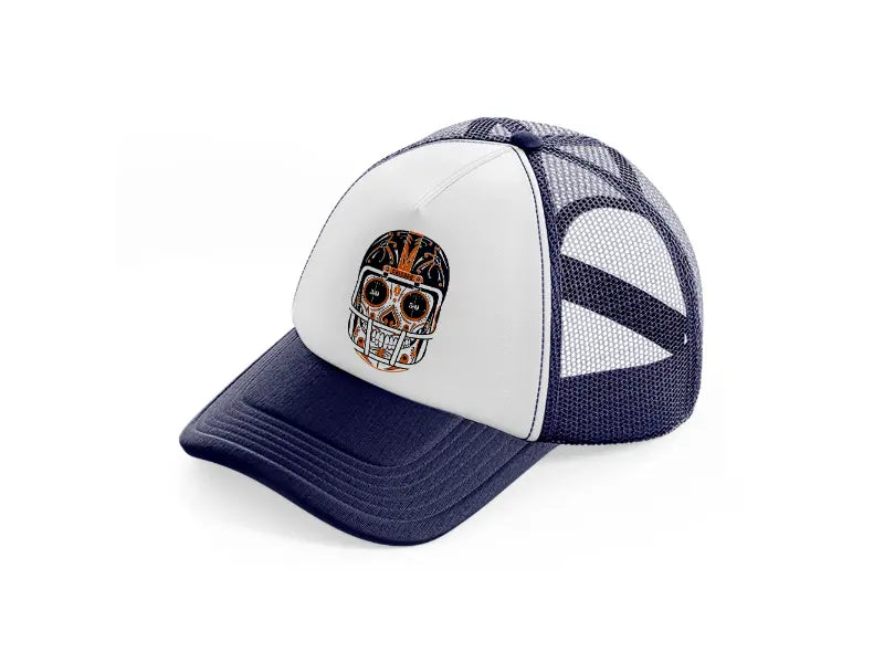 chicago bears mexican helmet navy blue and white trucker hat